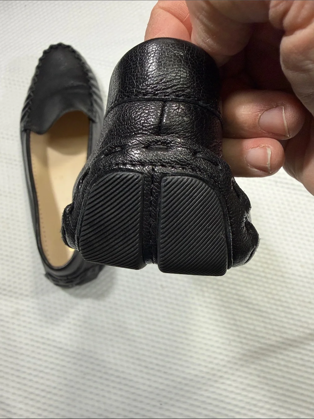 Cole Haan Women's Evelyn Driver black leather loafers Size 10